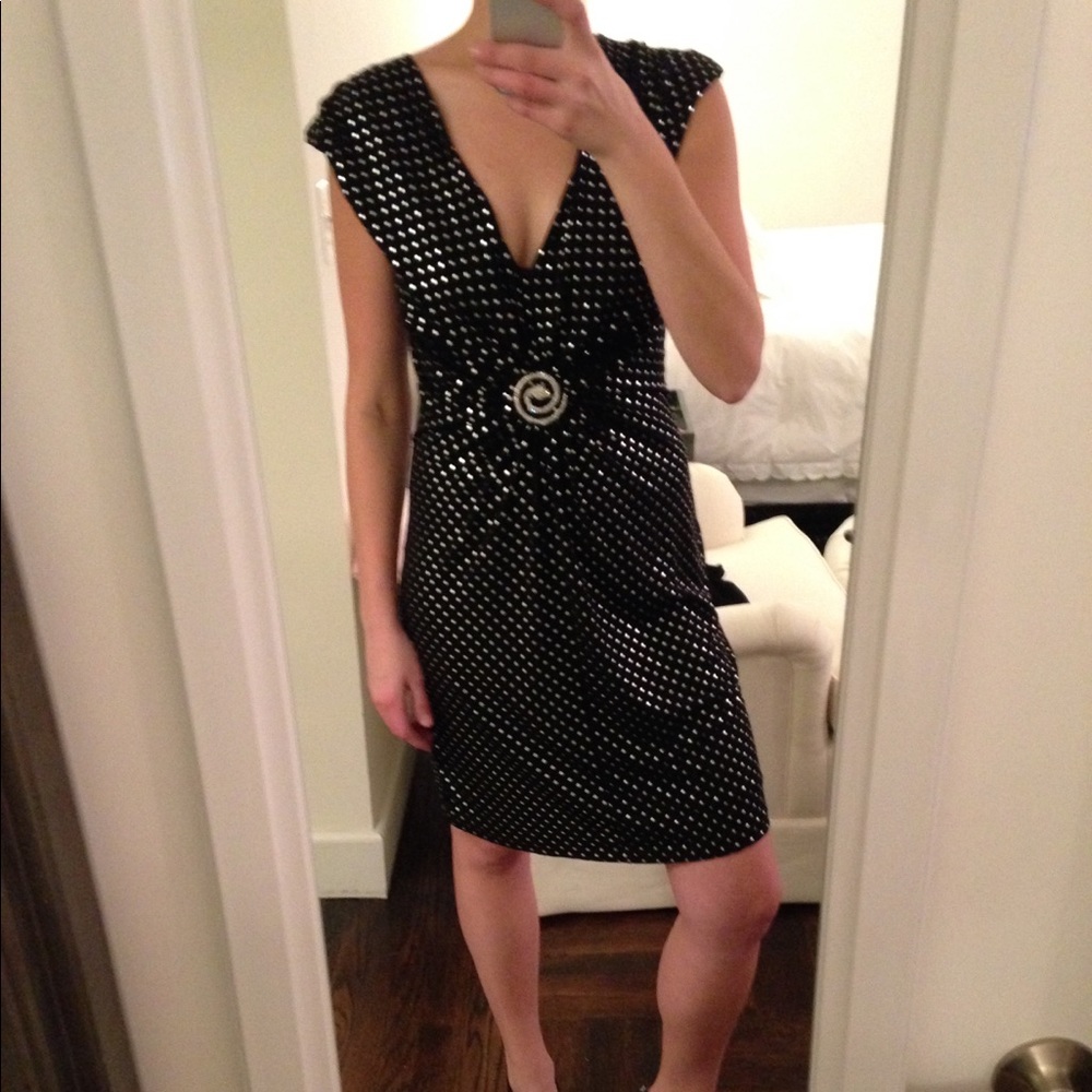 Alberto Makali Black Cocktail Dress